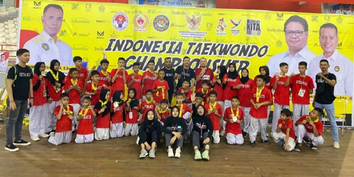 Tim Dojang Taekwondo Setda Aceh meraih juara dengan status juara umum tiga Katagori Festival pada ajang Indonesia Taekwondo Championship kategori festival, yang digelar Menteri Koordinator