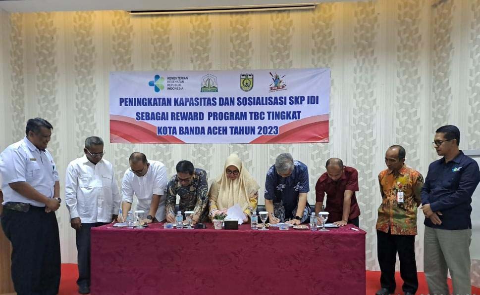 Upaya Pengobatan Tuberkulosis, Dinkes Teken MoU dengan 5 RS Swasta di Banda Aceh